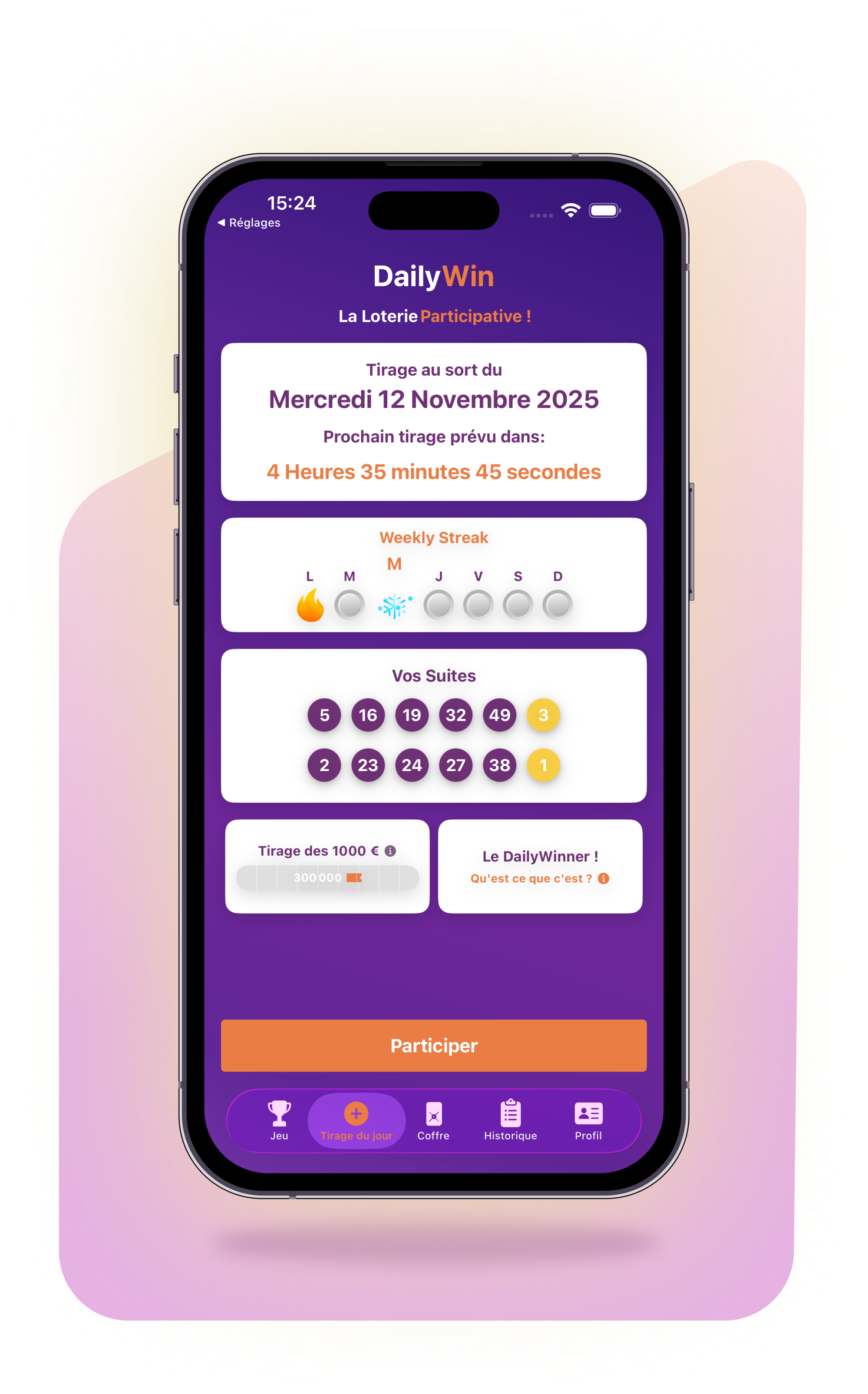 DailyWin App Features